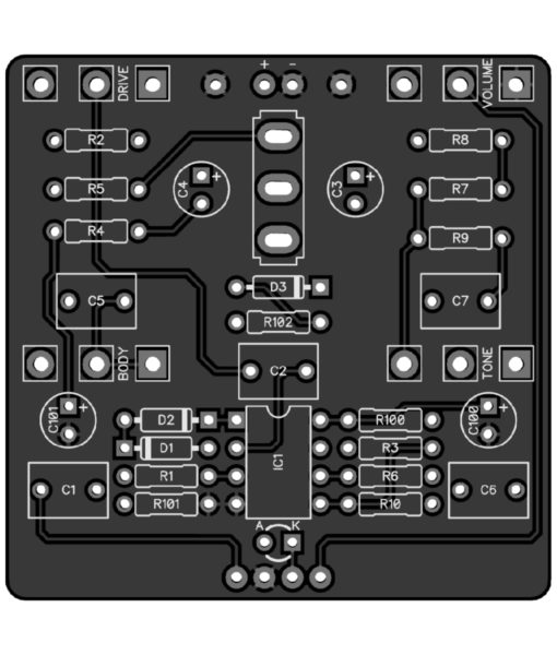 PedalPCB Lone King Overdrive PCB