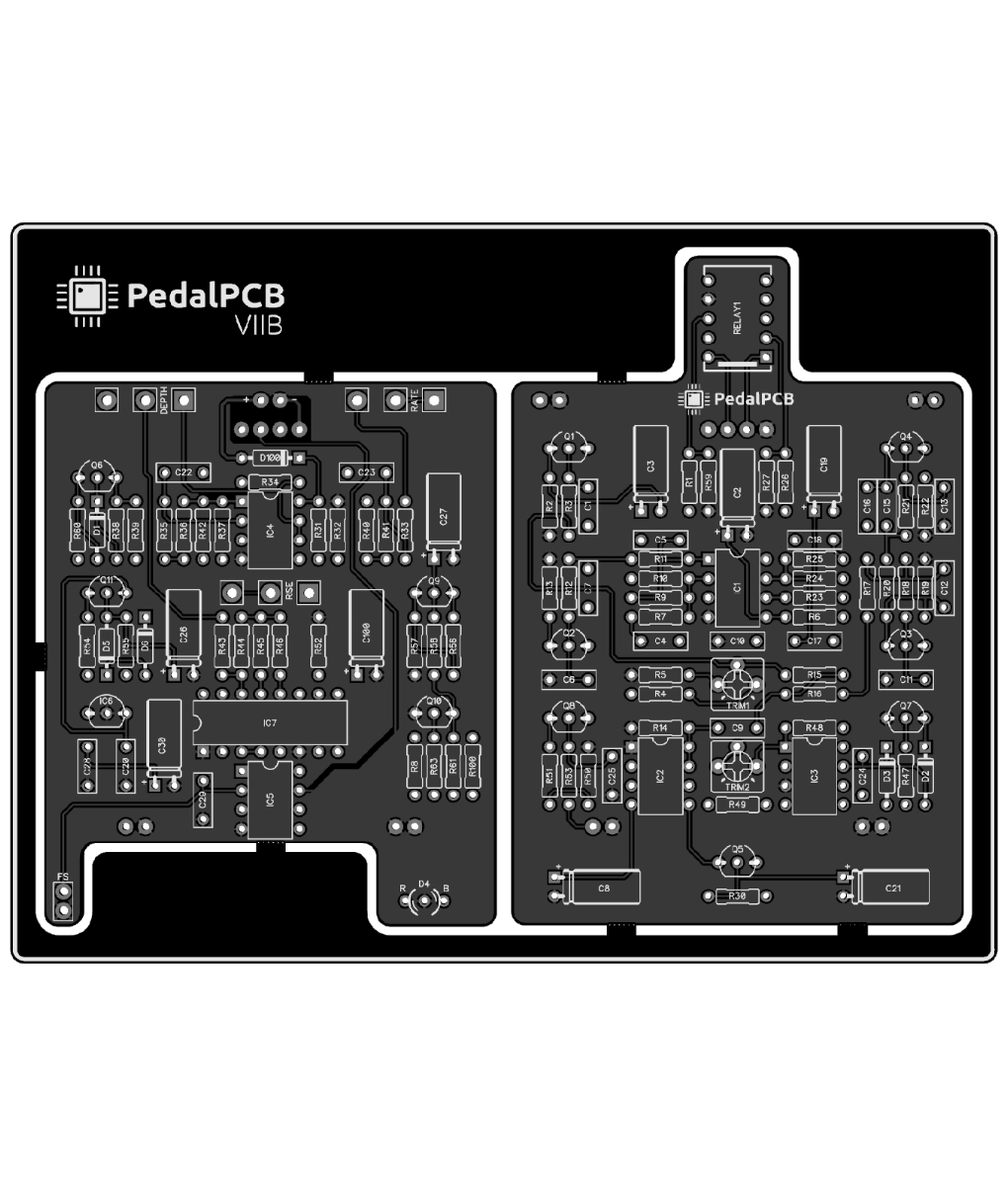 VIIB Vibrato PedalPCB