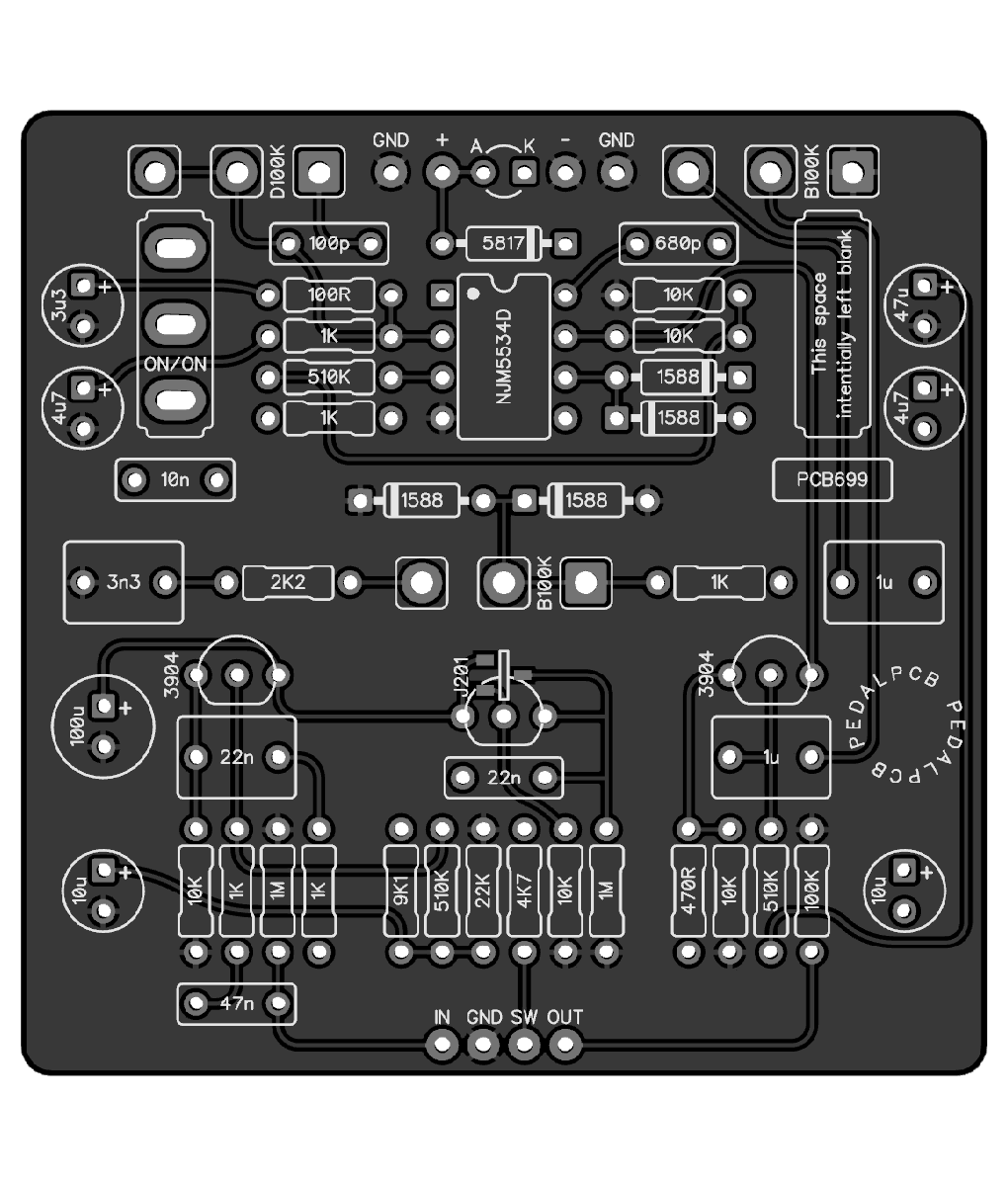 美品！MAD PROFESSOR Bluebird Overdrive PCB 美品！MAD PROFESSOR Bluebird Overdrive PCB